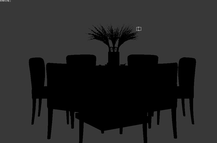 现代餐桌椅组合设计3d模型(1)