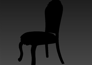欧式详细单人椅子设计3d模型