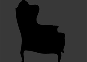 欧式沙发椅子设计3d模型