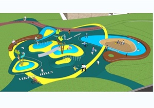 龙湖儿童活动区设计cad方案及效果图