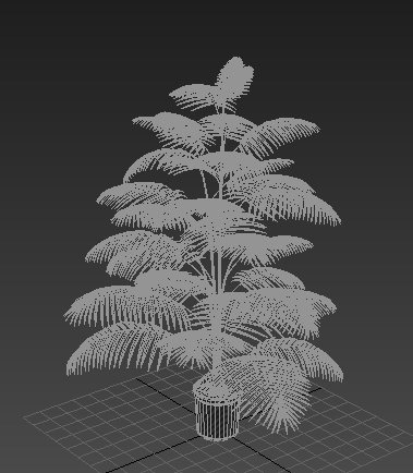 盆栽绿植设计3dmax模型(1)