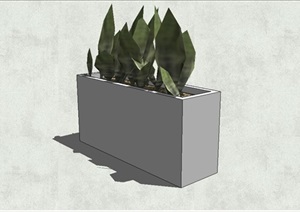 种植盒种植池设计SU(草图大师)模型