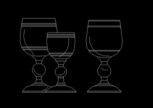 43种不同的杯子设计cad方案