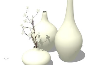 花瓶摆件素材设计SU(草图大师)模型