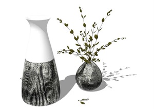 花瓶装饰素材SU(草图大师)模型