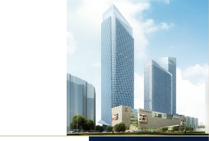 中房翡翠广 场商业办公建筑设计pdf方案(2)