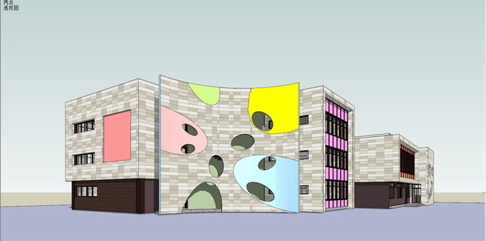 重庆保利幼儿园建筑设计SU模型