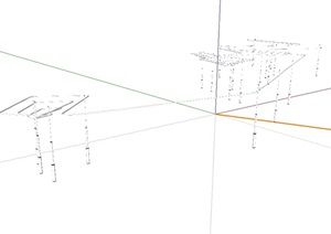 景观钢构架素材设计SU(草图大师)模型