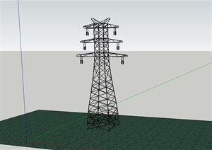 高压线铁塔设计SU(草图大师)模型