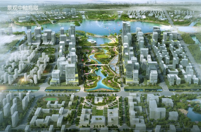 某循环经济产业集聚区东部新区核心区景观设计方案高清jpg文本