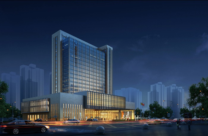 某高层五星级酒店建筑方案设计jpg文本、CAD方案