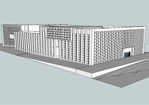 某历史博物馆建筑SU(草图大师)模型