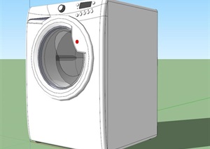 简约滚筒洗衣机SU(草图大师)模型