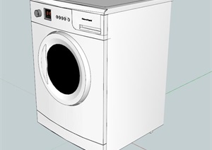 滚筒洗衣机SU(草图大师)模型