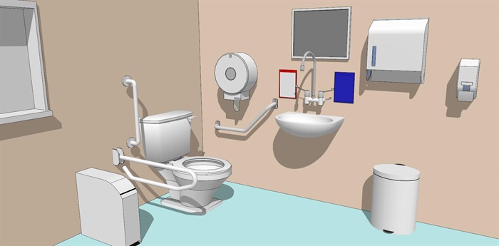 卫生间室内设计su模型