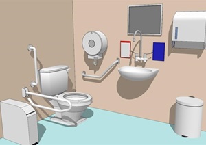 卫生间室内设计SU(草图大师)模型
