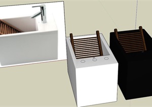 洗衣槽SU(草图大师)模型