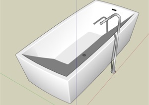 矩形浴缸SU(草图大师)模型