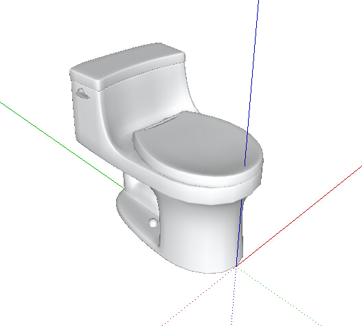 完整详细的马桶素材su模型