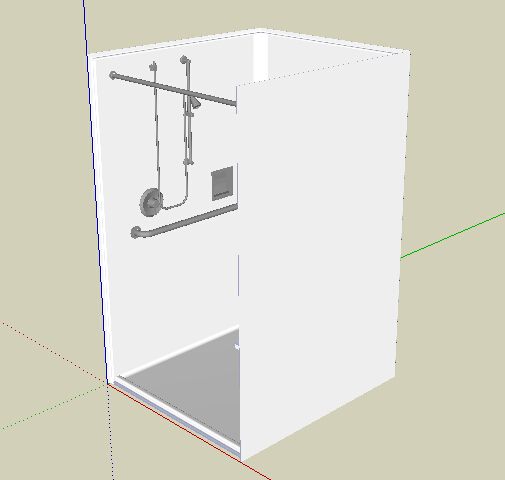 某浴室空间素材su模型