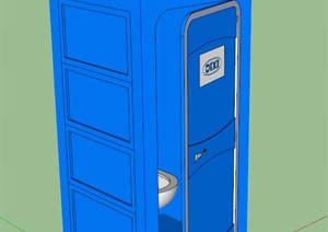 公共厕所SU(草图大师)模型