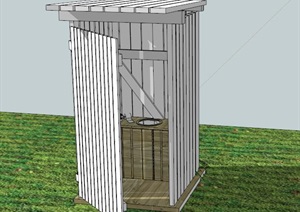 独特简单的厕所设计SU(草图大师)模型