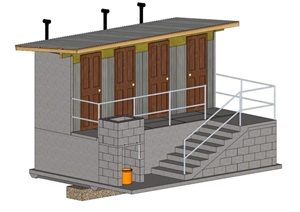 公厕建筑SU(草图大师)模型