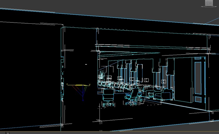 现代风格会议空间室内设计3d模型(2)