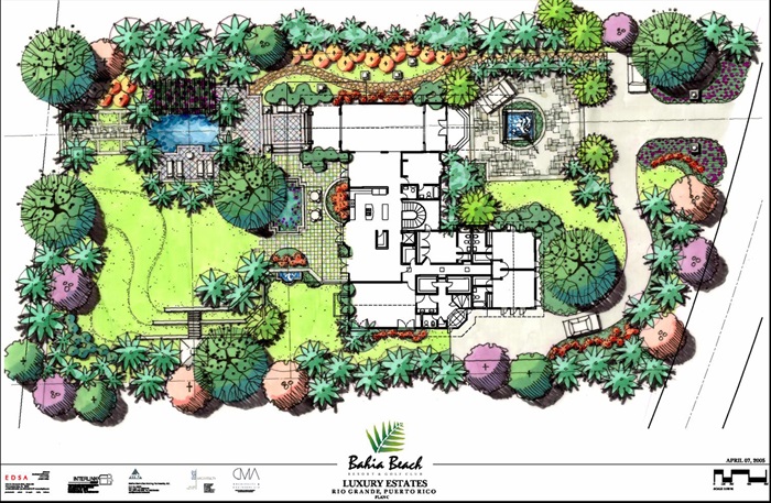园林景观设计别墅庭院彩色平面图220套(2)