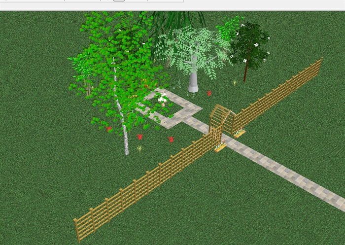 某园林景观节点素材组合su模型(2)