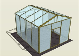 温室玻璃大棚设计SU(草图大师)模型