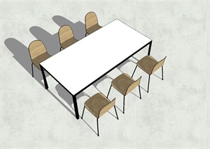 精品桌椅SU(草图大师)模型