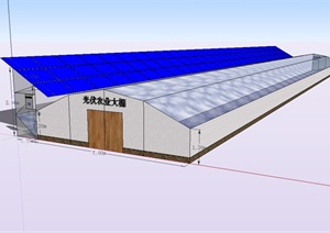 农业温室大棚设计SU(草图大师)模型