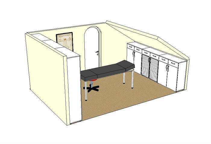 某医疗室内空间设计su模型(4)