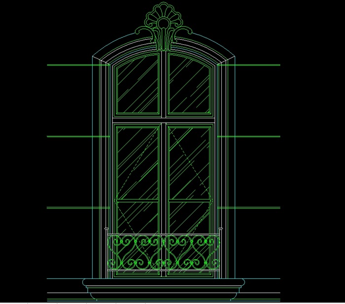 西式窗图设计cad方案(2)