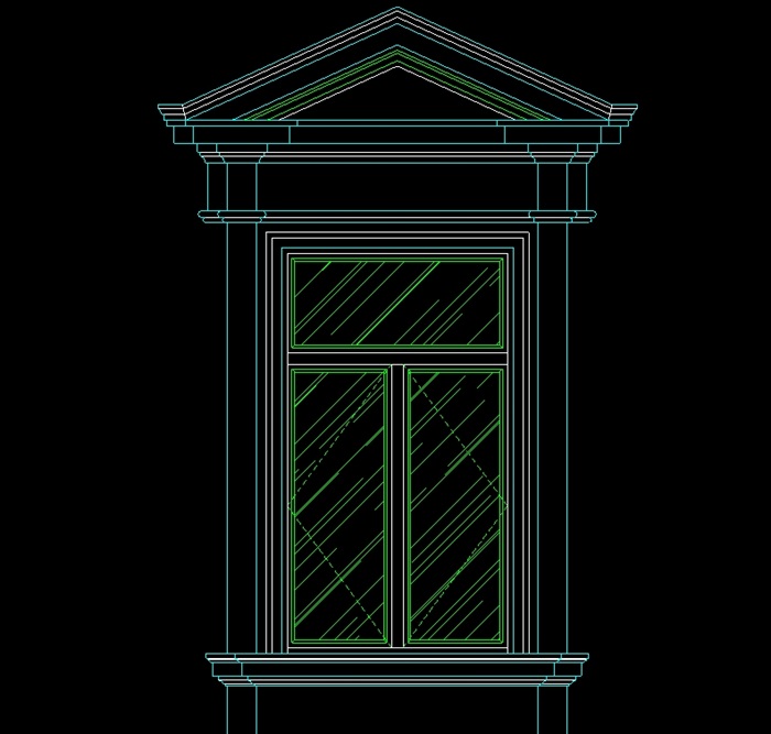 西式窗图设计cad方案(6)