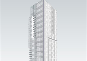 现代办公大厦设计SU(草图大师)模型