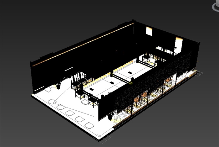 现代中式详细会议室空间设计3d模型(1)