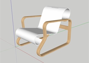 简约现代椅子SU(草图大师)模型