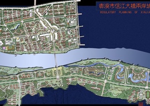 某跨江大桥两岸城区规划设计