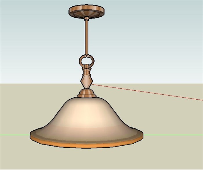 吊灯、壁灯su模型(1)