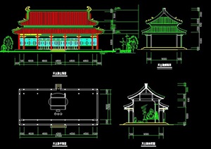 古建寺庙天王殿方案图