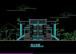 川南民居住宅楼设计cad方案图