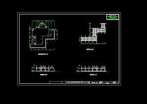 六种详细的花架设计cad施工图