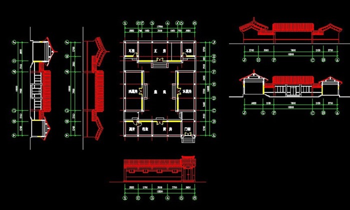 經典四合院建築設計方案圖[原創]