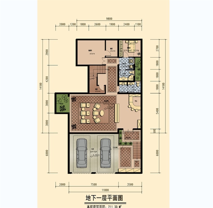 双拼别墅空间设计jpg方案(2)