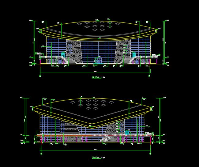 体育场体育馆活动中心建筑施工图设计(5)