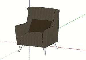 现代室内沙发素材设计SU(草图大师)模型