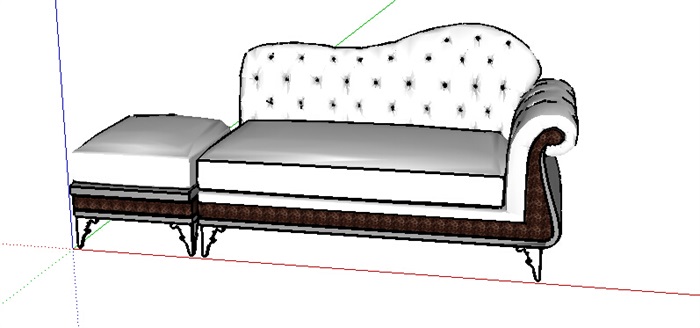 欧式室内沙发素材设计su模型