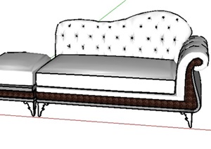 欧式室内沙发素材设计SU(草图大师)模型